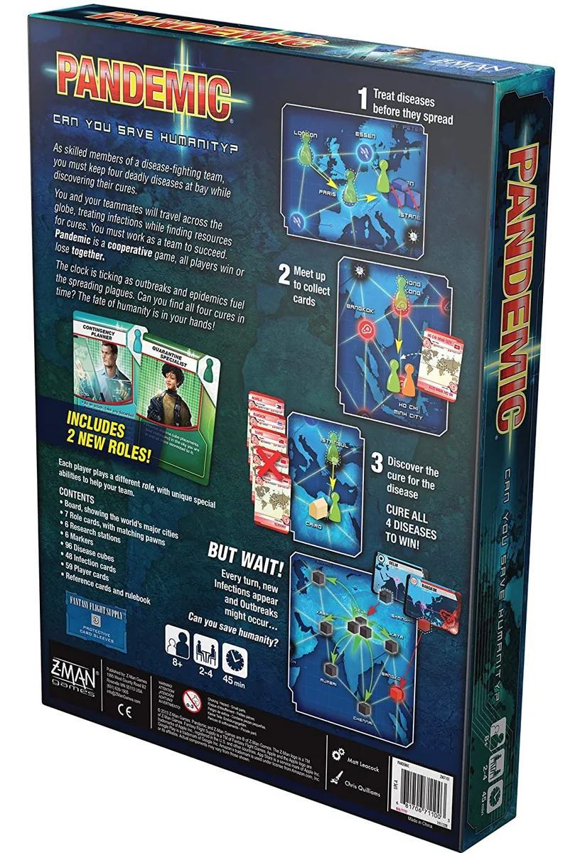 The back of the Pandemic box