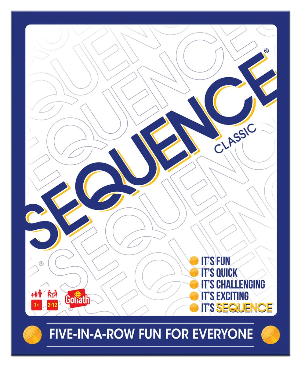The white and blue Sequence box sold by Funskool