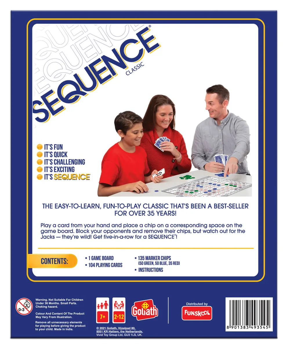 The back of the Sequence box