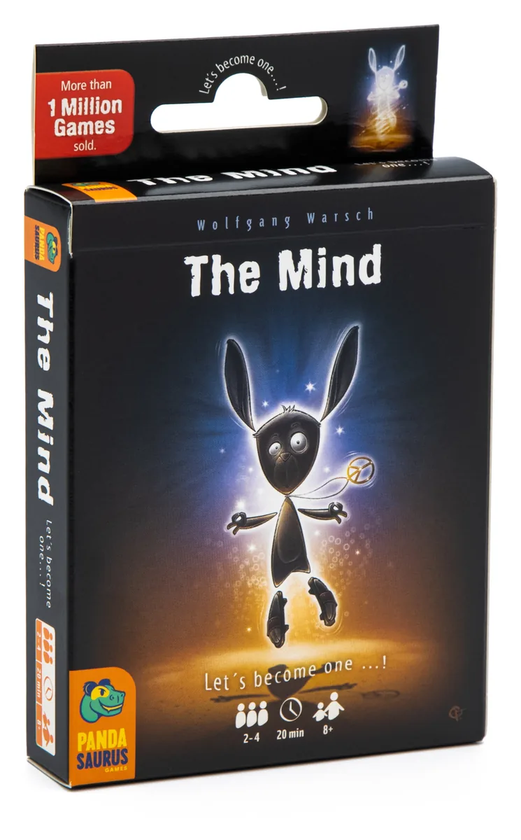 The Mind box: a glowing figure with long ears on a dark blue background
